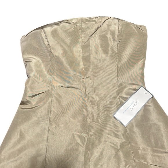 J CREW NWT Elegant Strapless A-Line Midi Dress San Color 100% Silk Size 8 - Picture 5 of 10